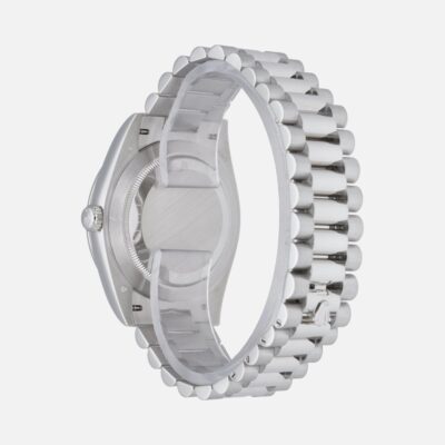 Rolex Day-Date 40 228396TBR Platinum Diamond Bezel Green Dial