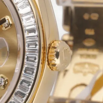 Rolex Day-Date 18958 BRIL Meteorite Diamond Dial 36mm Yellow Gold