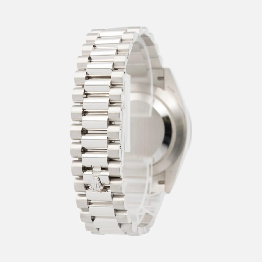 Rolex Day-Date 40 228396TBR Platinum Olive Green Hindu Arabic