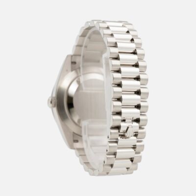 Rolex Day-Date 40 228396TBR Platinum Olive Green Hindu Arabic