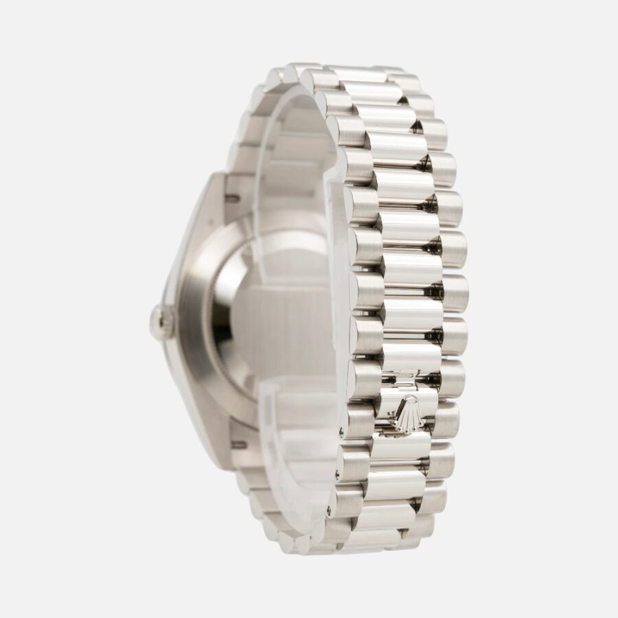 Rolex Day-Date 40 228396TBR Platinum Olive Green Hindu Arabic