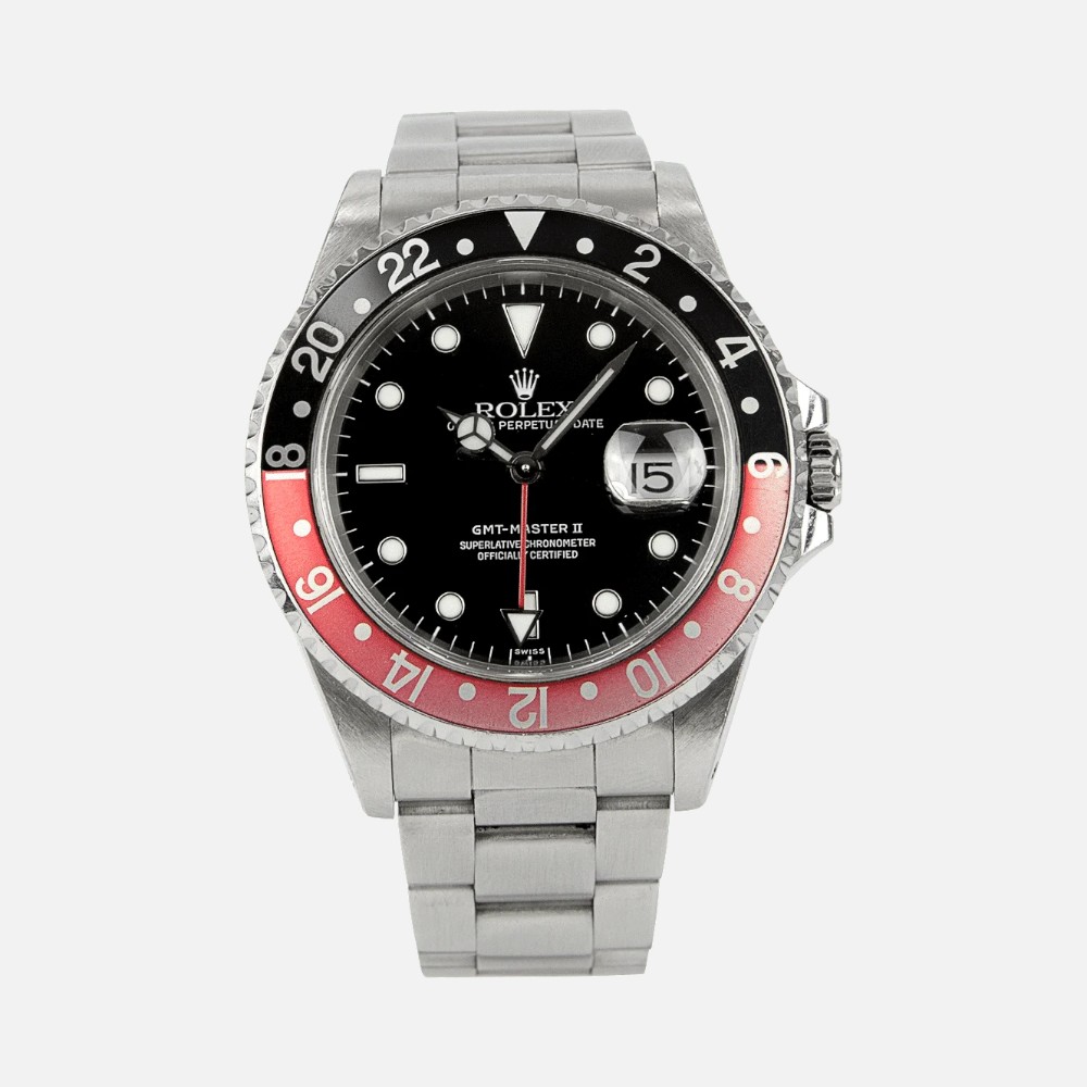 Rolex GMT-Master II 16710 Coke Black Red Bezel 40mm Steel