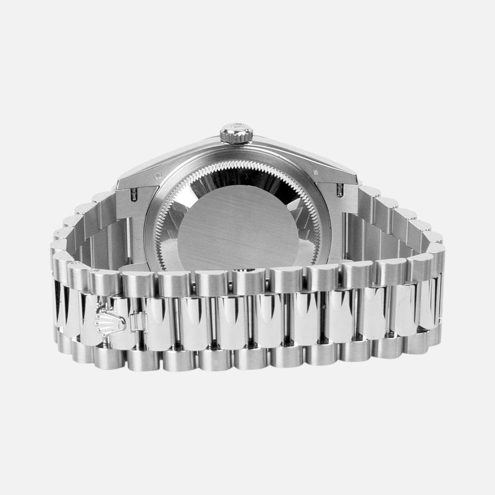 Rolex Day-Date 36 128236 Platinum Ice Blue Roman Dial