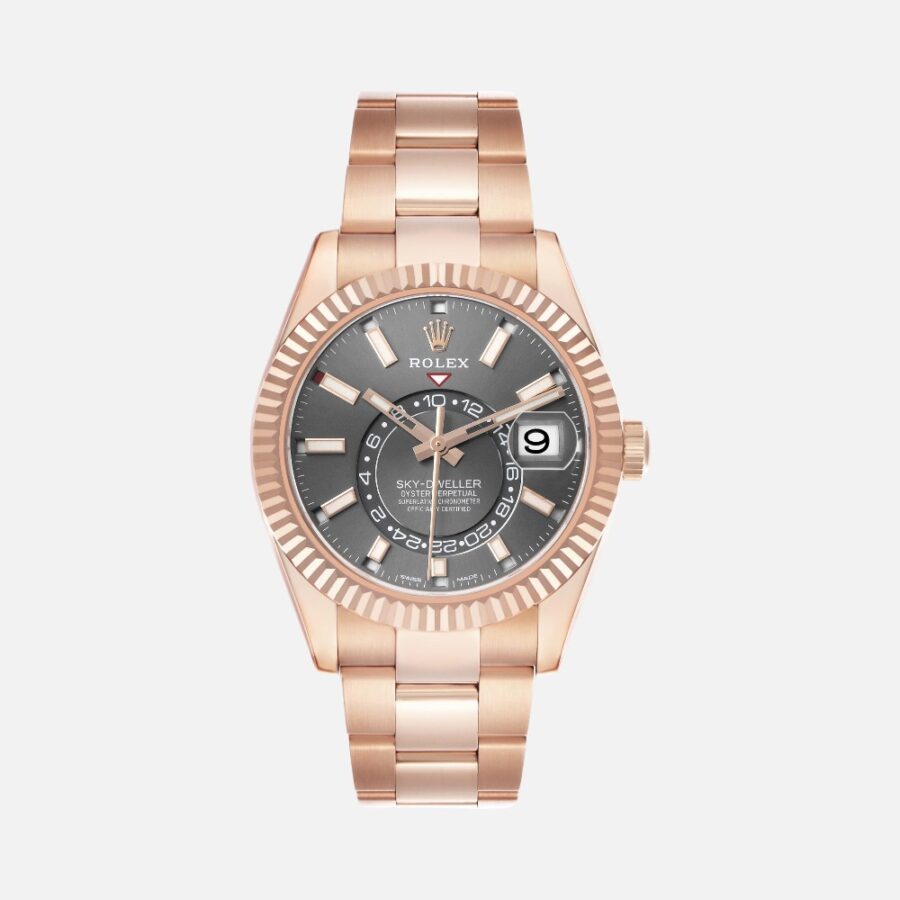 Rolex Sky-Dweller 326935 Everose Gold Slate Dial 42mm