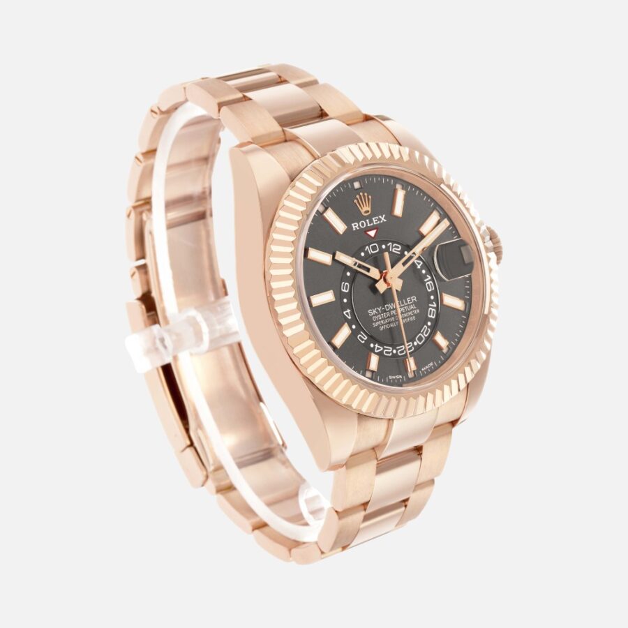Rolex Sky-Dweller 326935 Everose Gold Slate Dial 42mm