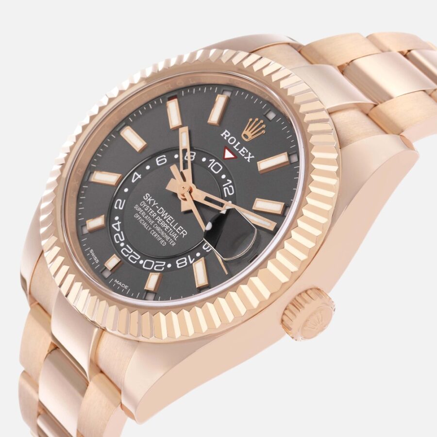 Rolex Sky-Dweller 326935 Everose Gold Slate Dial 42mm
