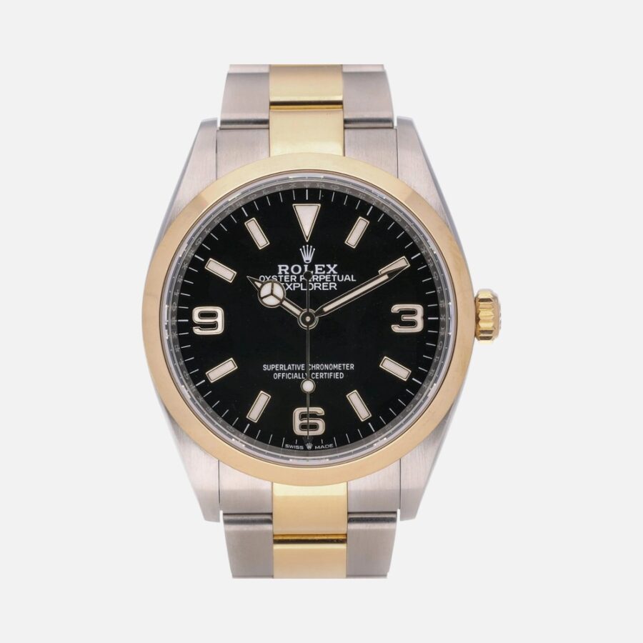 Jsgjgfjff (3) Rolex Explorer 124273 Two-Tone Steel Yellow Gold Black Dial 36mm