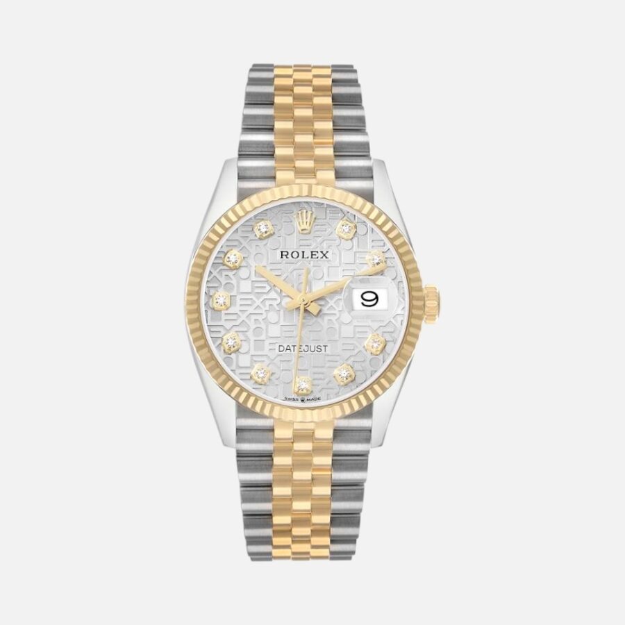 LKJHGFDSA Rolex Datejust 126233 Steel & Yellow Gold Black Diamond Dial 36mm