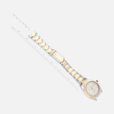 Rolex Datejust II 116333 Two-Tone Yellow Gold & Steel Silver Diamond Dial 41mm