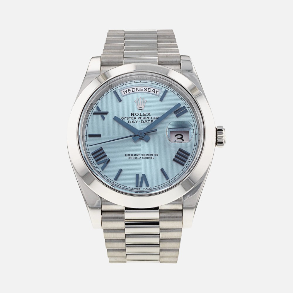 Rolex Day-Date 40 228206 Ice Blue Platinum 40mm