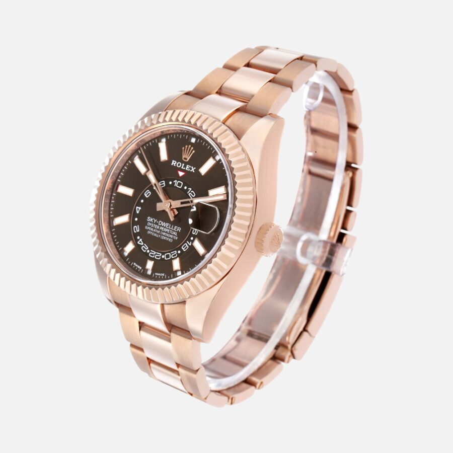 Rolex Sky-Dweller 326935 Everose Gold Chocolate Dial 42mm