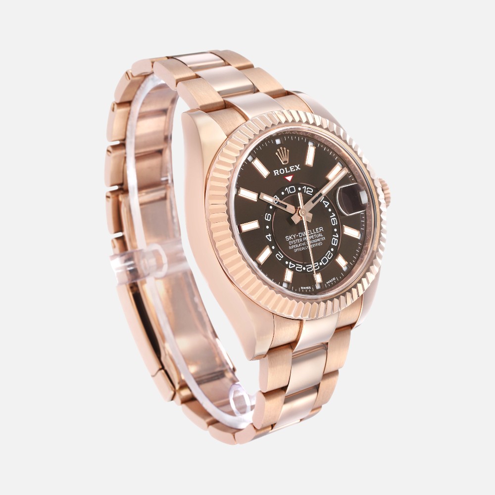 Rolex Sky-Dweller 326935 Everose Gold Chocolate Dial 42mm