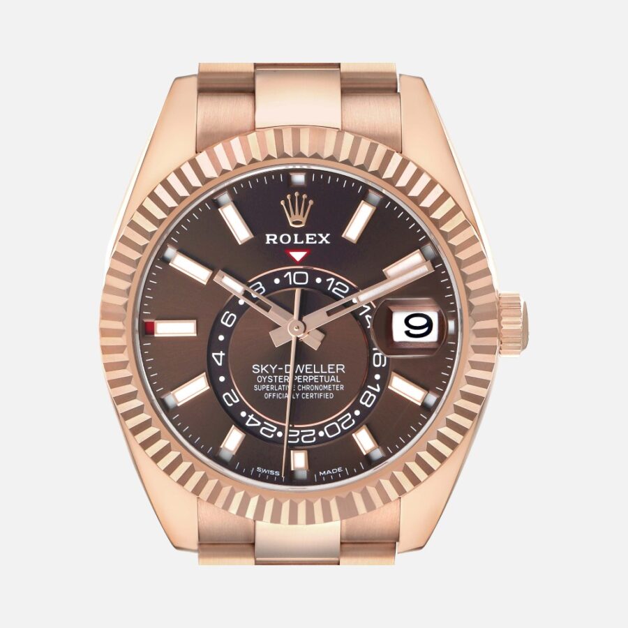 Rolex Sky-Dweller 326935 Everose Gold Chocolate Dial 42mm