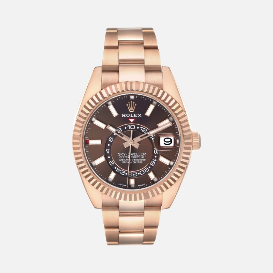 Rolex Sky-Dweller 326935 Everose Gold Chocolate Dial 42mm