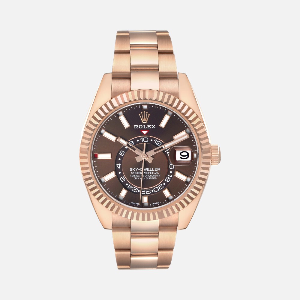 Rolex Sky-Dweller 326935 Everose Gold Chocolate Dial 42mm