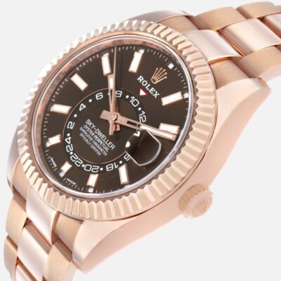 Rolex Sky-Dweller 326935 Everose Gold Chocolate Dial 42mm