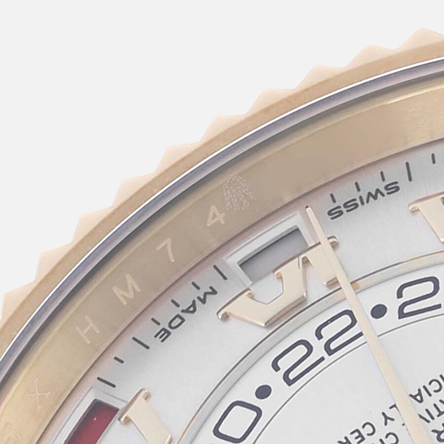 Rolex Sky-Dweller 326938 Yellow Gold Silver Roman Dial 42mm