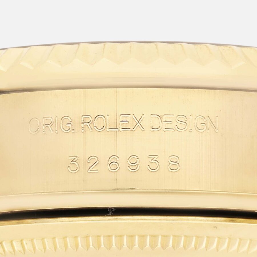Rolex Sky-Dweller 326938 Yellow Gold Silver Roman Dial 42mm