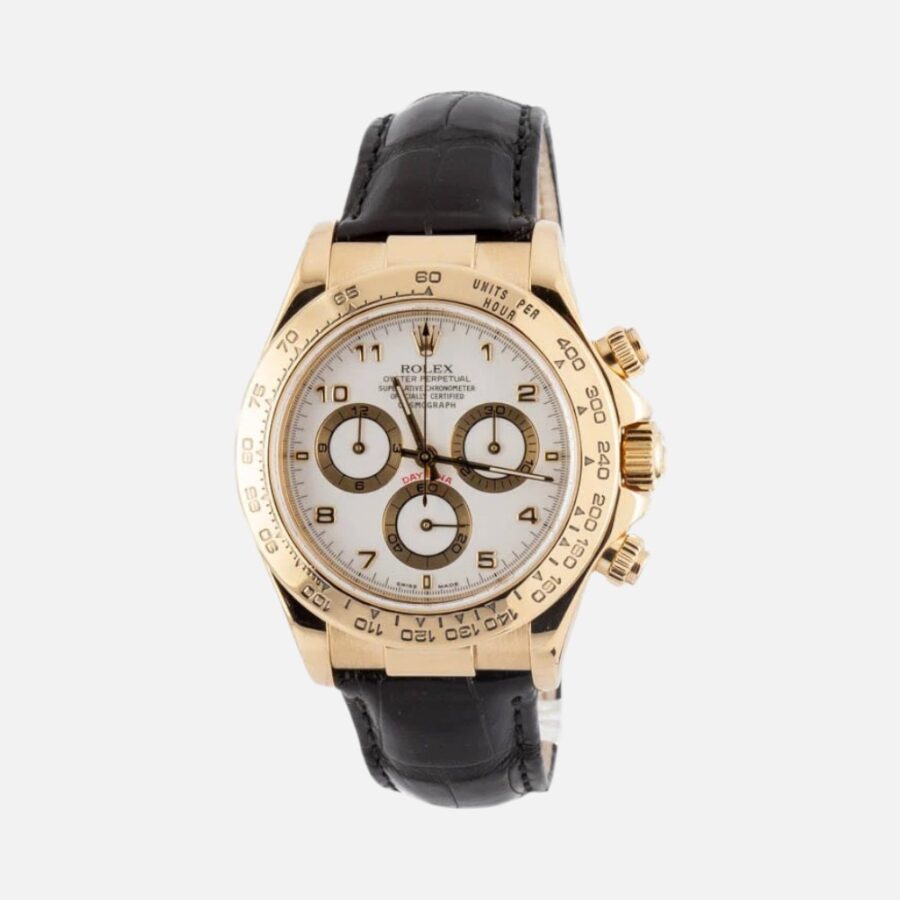 Rolex Daytona 116518 White Arabic Dial Everose Gold Chronograph
