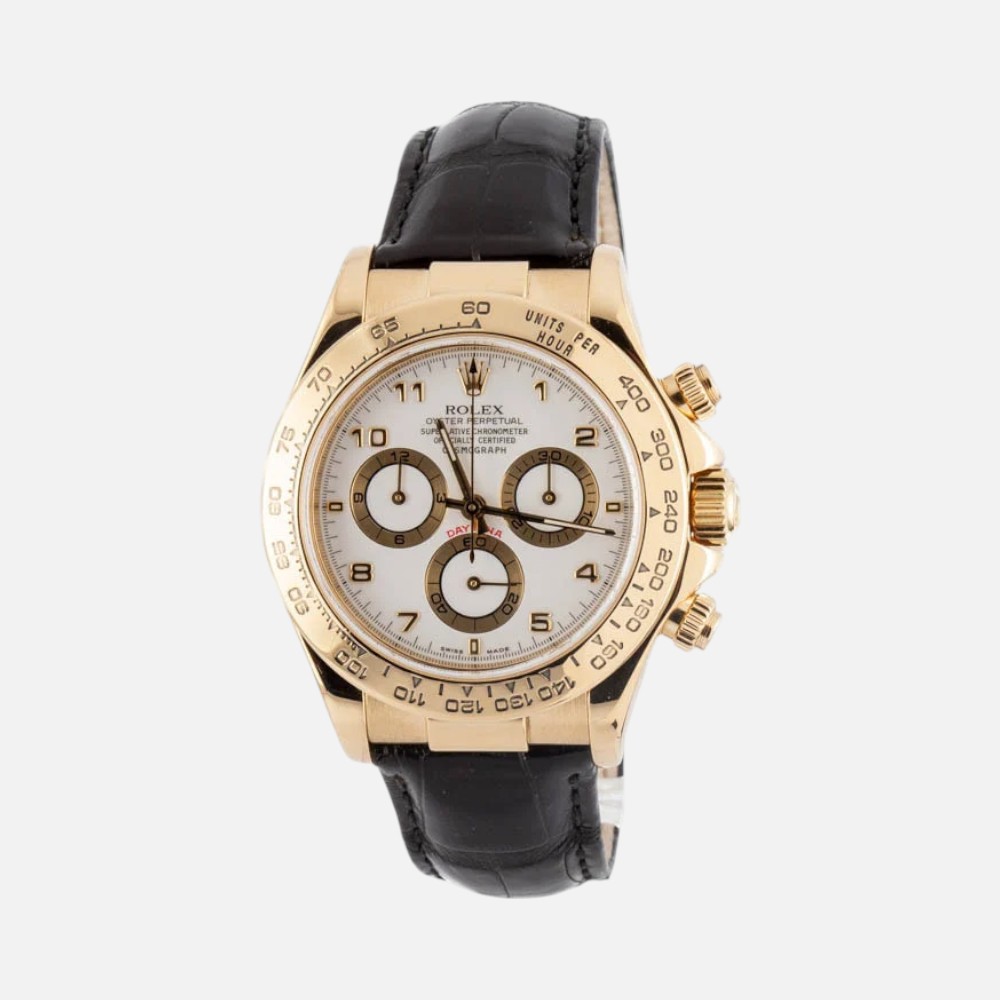 Rolex Daytona 116518 White Arabic Dial Everose Gold Chronograph