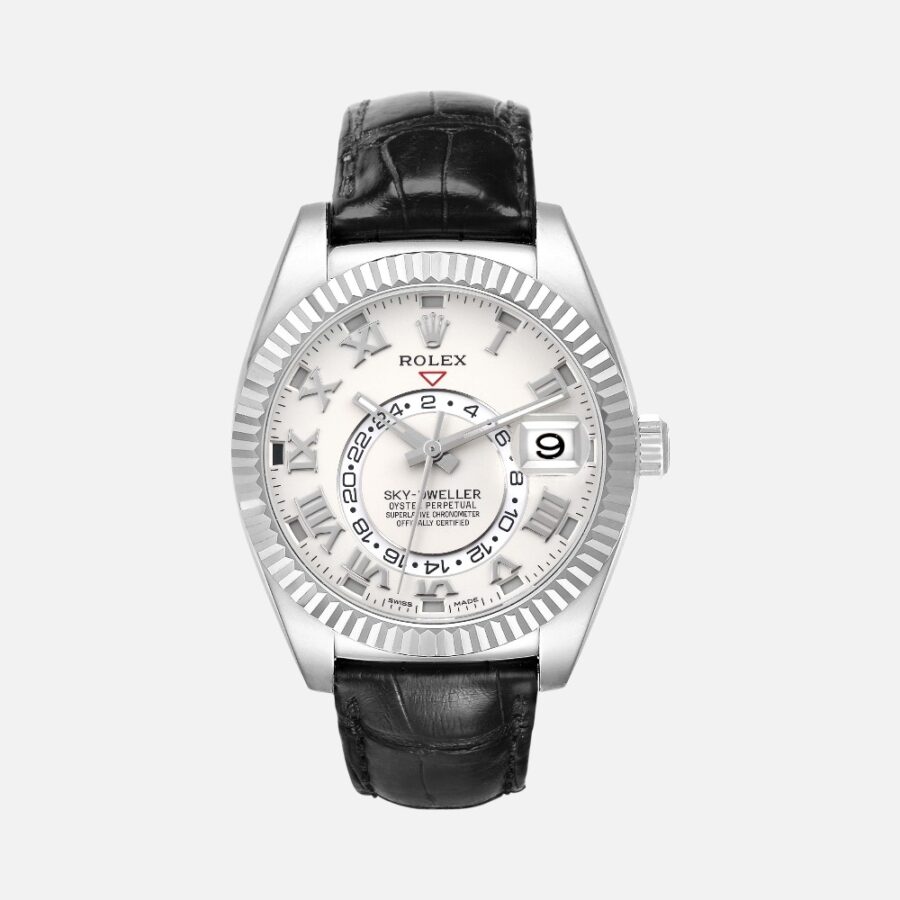 ZUNNHVVSCZJF (3) Rolex Sky-Dweller 326139 White Gold Ivory Dial 42mm