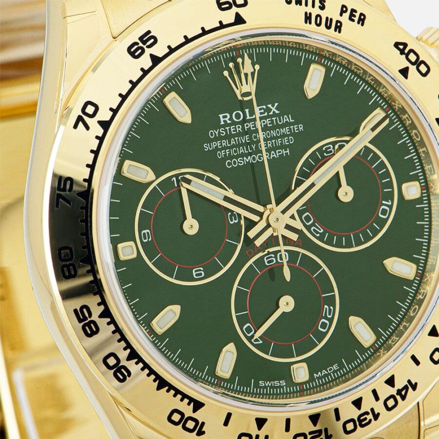 Rolex Daytona 116508 Yellow Gold Green Dial Chronograph