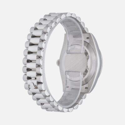 Rolex Day-Date 40 228396TBR Platinum Diamond Bezel Green Dial
