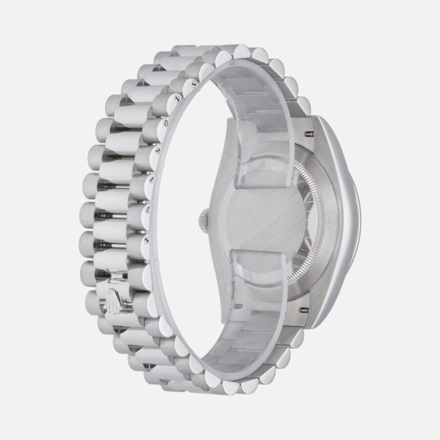 Rolex Day-Date 40 228396TBR Platinum Diamond Bezel Green Dial