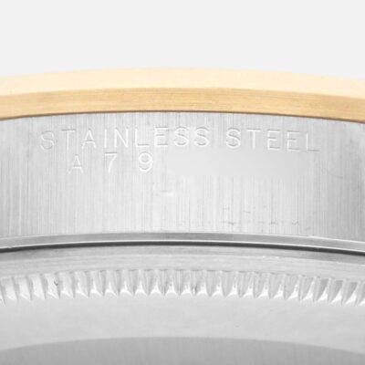 Rolex Oyster Perpetual 14203 Steel Yellow Gold Champagne Dial
