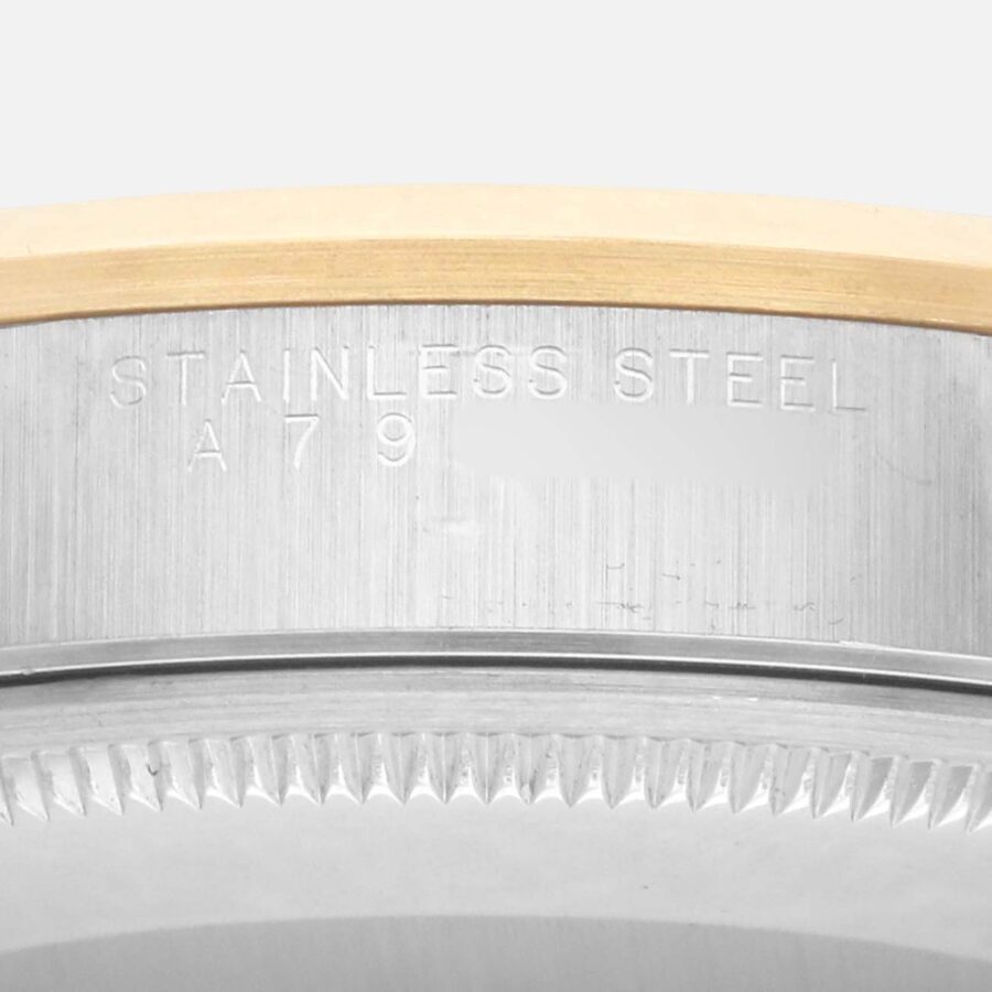 Rolex Oyster Perpetual 14203 Steel Yellow Gold Champagne Dial