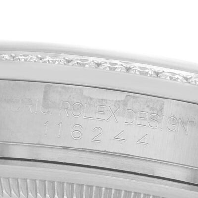Rolex Datejust 116244 Steel & White Gold MOP Diamond Dial 36mm