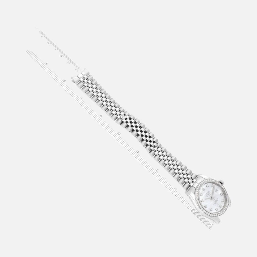 Rolex Datejust 116244 Steel & White Gold MOP Diamond Dial 36mm