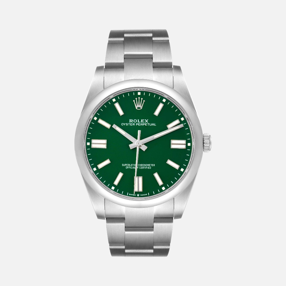 Rolex Oyster Perpetual 124300 Green Dial 41mm Steel