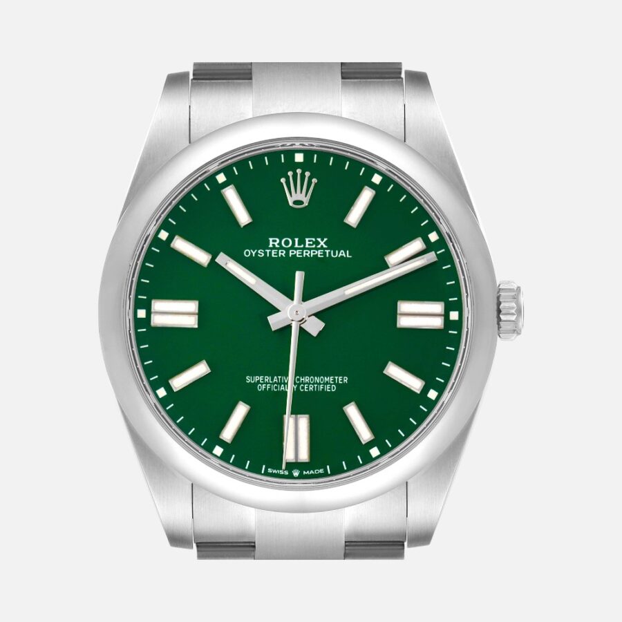 Rolex Oyster Perpetual 124300 Green Dial 41mm Steel