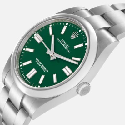 Rolex Oyster Perpetual 124300 Green Dial 41mm Steel