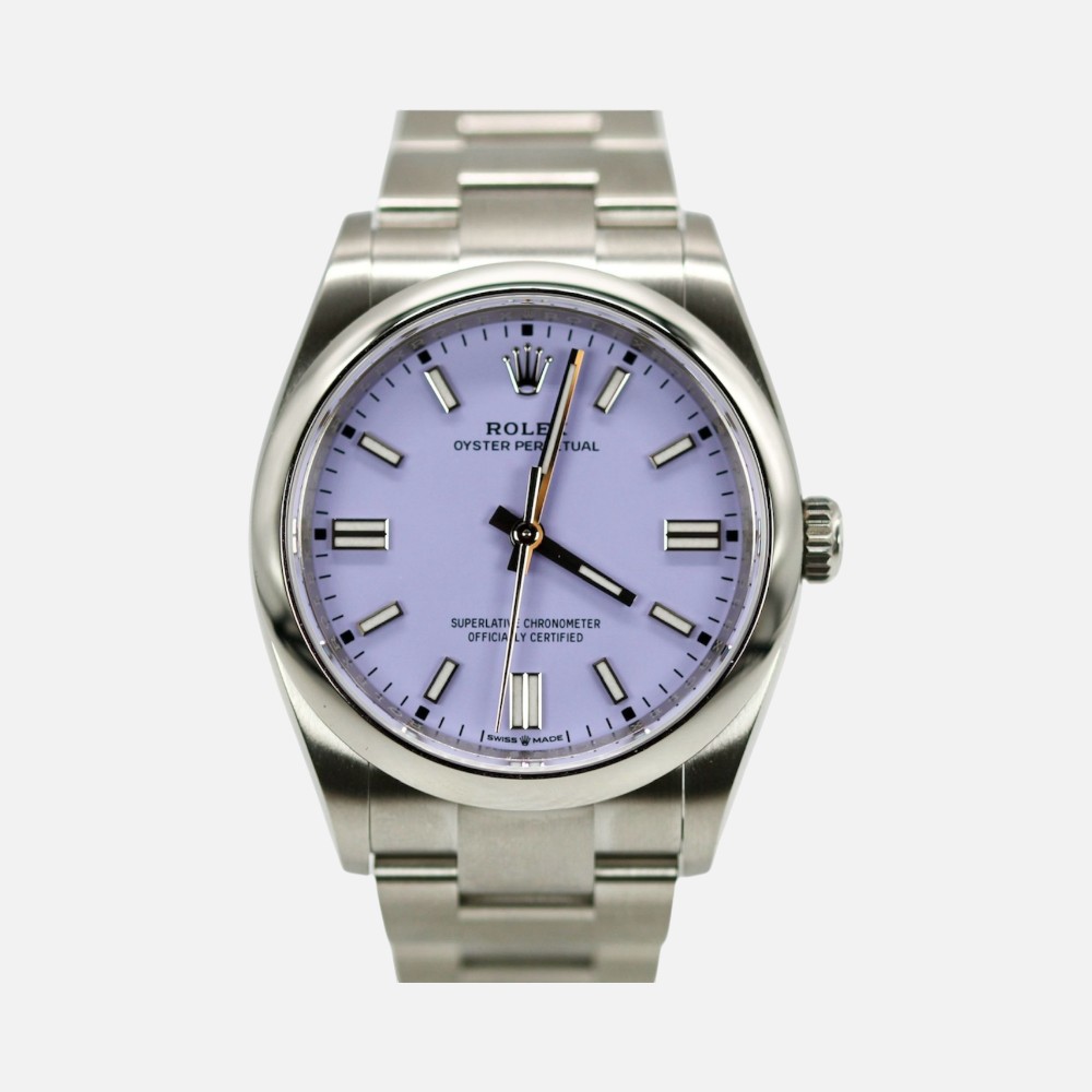 Rolex Oyster Perpetual 126000 Lavender Dial 36mm Steel
