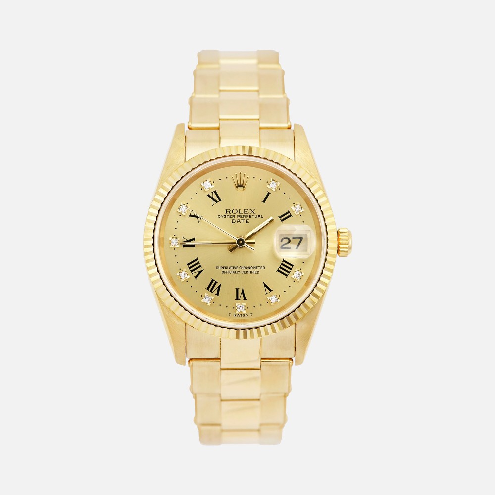 Rolex Oyster Perpetual Date 15238 Two-Tone Steel Gold 34mm