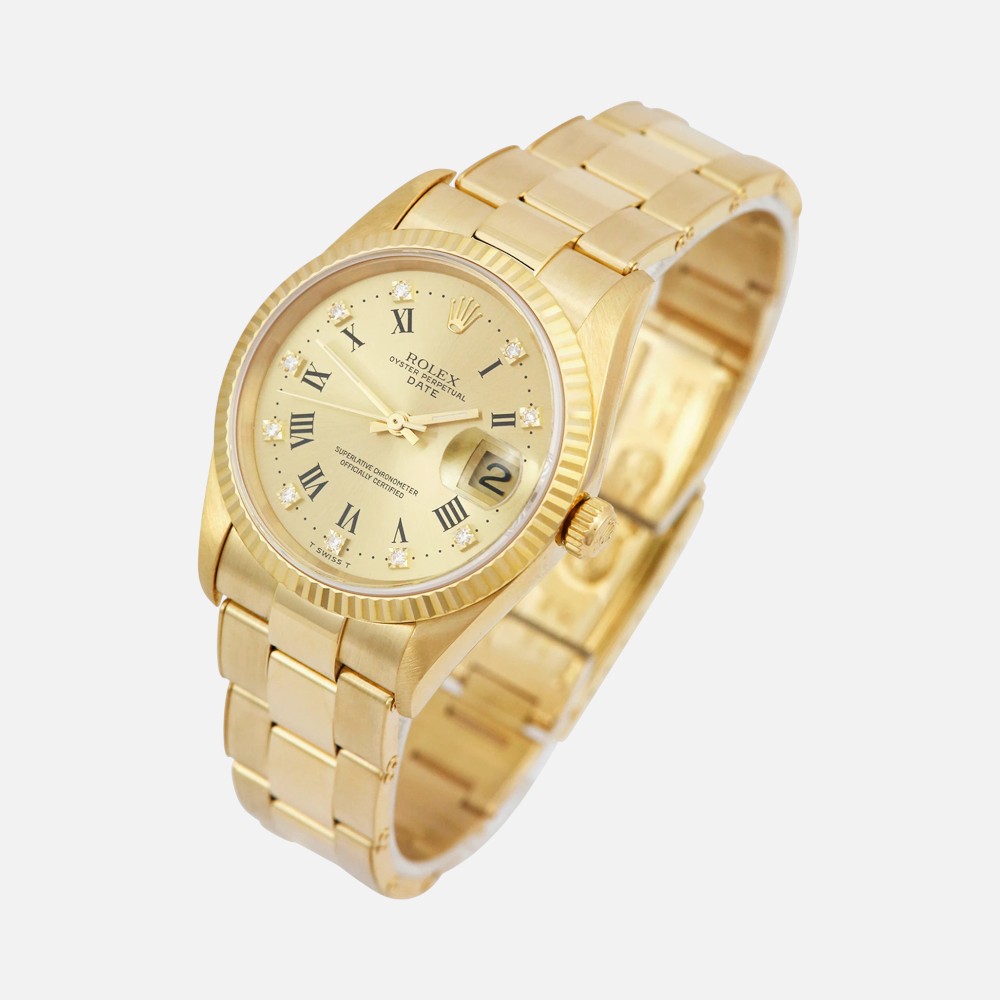 Rolex Oyster Perpetual Date 15238 Two-Tone Steel Gold 34mm