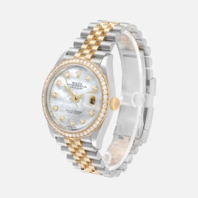 Rolex Datejust 126283 Two-Tone Steel & Yellow Gold MOP Diamond Dial 36mm