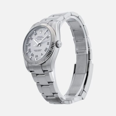 Rolex Air-King 114234 Stainless Steel with White Gold Bezel 34mm
