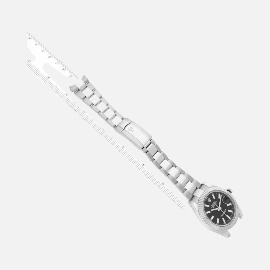 Rolex Datejust II 116334 Steel & White Gold Black Dial 41mm