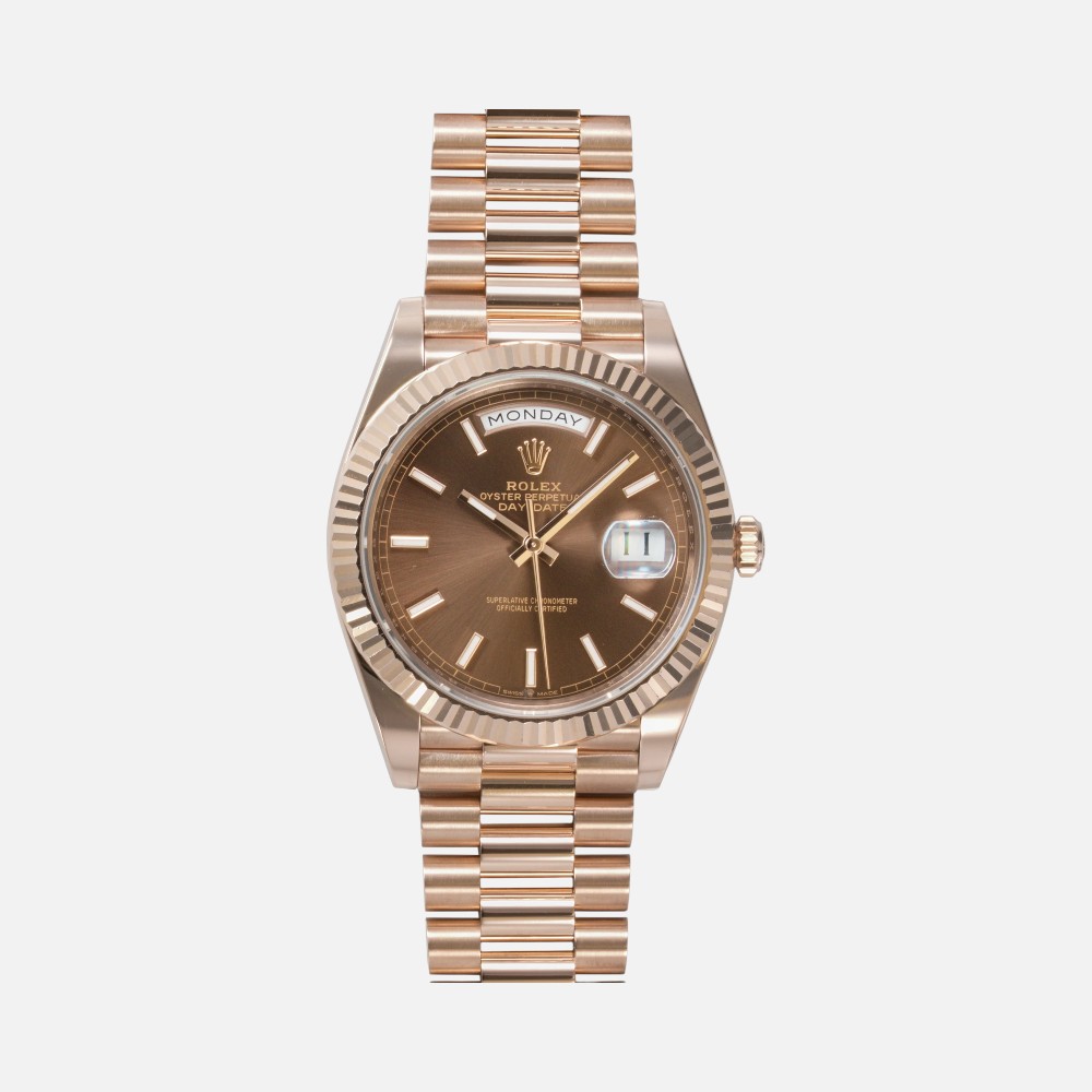 Rolex Day-Date 40 228235 Everose Gold Slate Dial 40mm