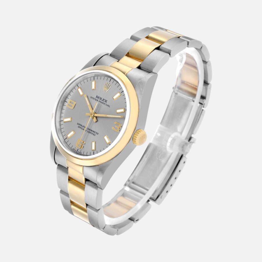 Rolex Oyster Perpetual 14203 Steel & Yellow Gold Slate Dial