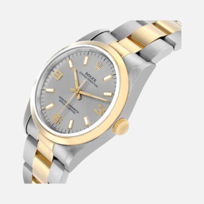Rolex Oyster Perpetual 14203 Steel & Yellow Gold Slate Dial