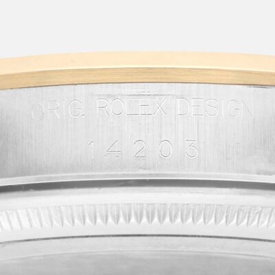 Rolex Oyster Perpetual 14203 Steel & Yellow Gold Slate Dial