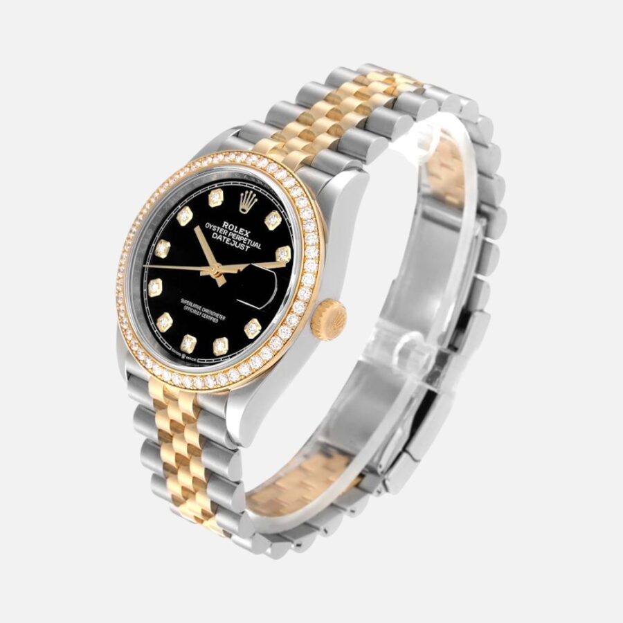 Rolex Datejust 126283 Two-Tone Steel & Yellow Gold Diamond Dial 36mm