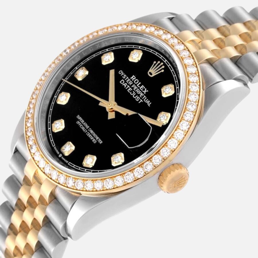 Rolex Datejust 126283 Two-Tone Steel & Yellow Gold Diamond Dial 36mm