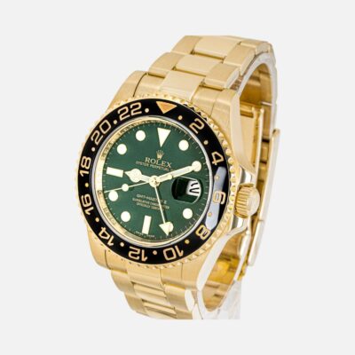 Rolex GMT-Master II 116718LN Yellow Gold Black Bezel 40mm