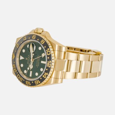 Rolex GMT-Master II 116718LN Yellow Gold Black Bezel 40mm