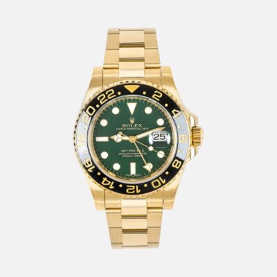 Rolex GMT-Master II 116718LN Yellow Gold Black Bezel 40mm